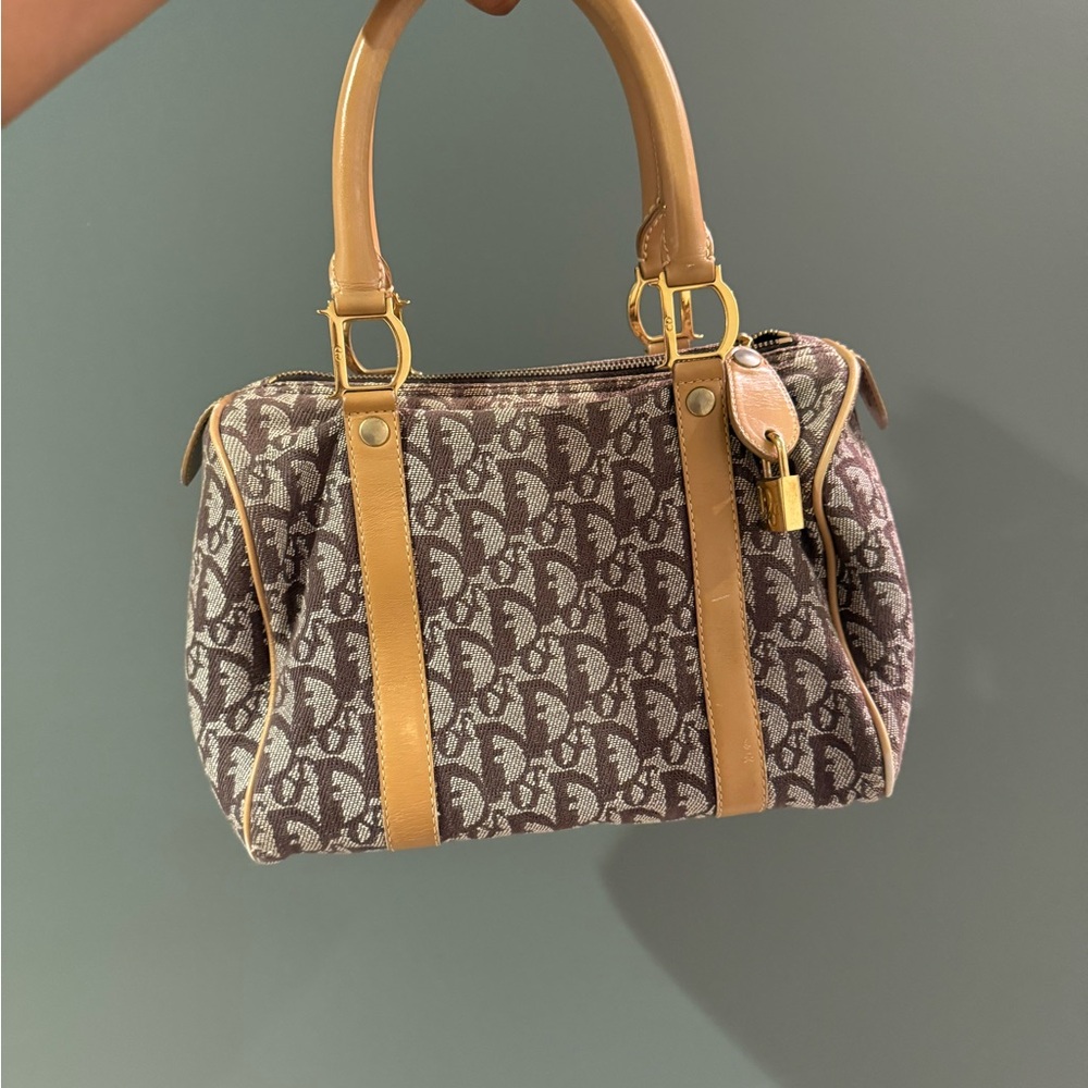 Dior Monogram Mini Boston Bag
